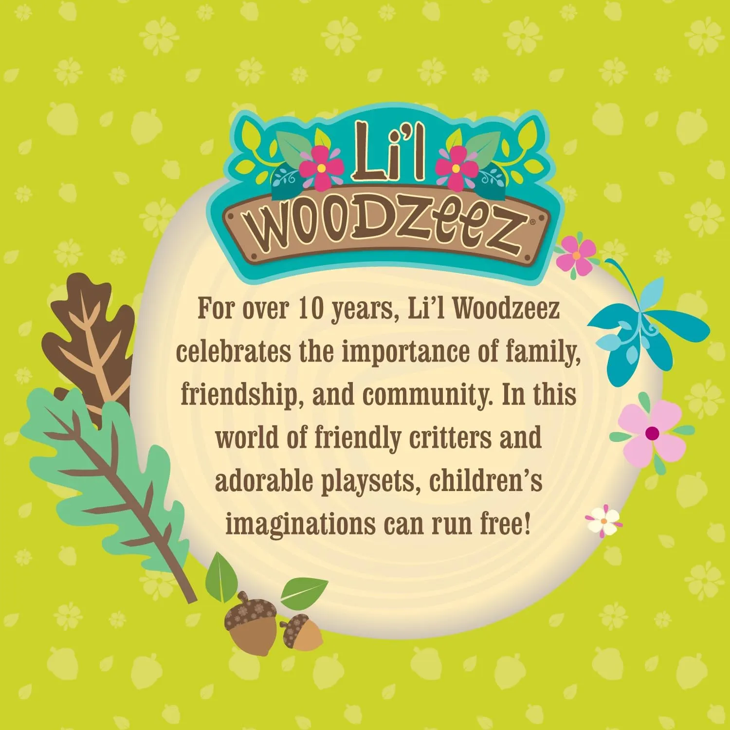 Li’l Woodzeez – Scoops & Sprinkles Ice Cream Shop – 21Pcs Dollhouse Playset – 2 Posable Doll Figures & 1 Storybook Included – Miniature Food & Accessories – Stackable Playset for Kids 3 