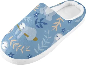 linqin Amanita Mushroom Seamless Pattern Design Womens Mens Cozy Fuzzy Slippers, Soft Warm Lightweight Memory Foam Anti-Slip House Indoor Outdoor Slippers