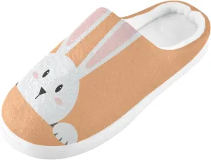 linqin Amanita Mushroom Seamless Pattern Design Womens Mens Cozy Fuzzy Slippers, Soft Warm Lightweight Memory Foam Anti-Slip House Indoor Outdoor Slippers