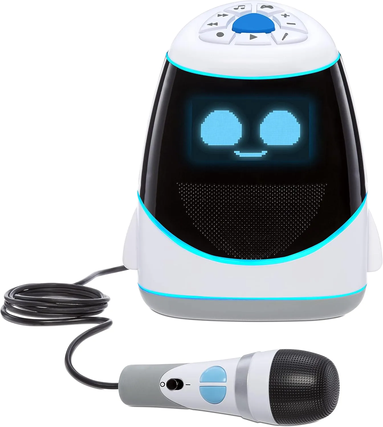 Little Tikes Tobi 2 Interactive Karaoke Machine w Wireless Bluetooth Connection, Microphone, Sing-Along and Free Play Modes, Vocal Effects, Pitch Correction, Games, Record & Play Back Audio | Ages 6 