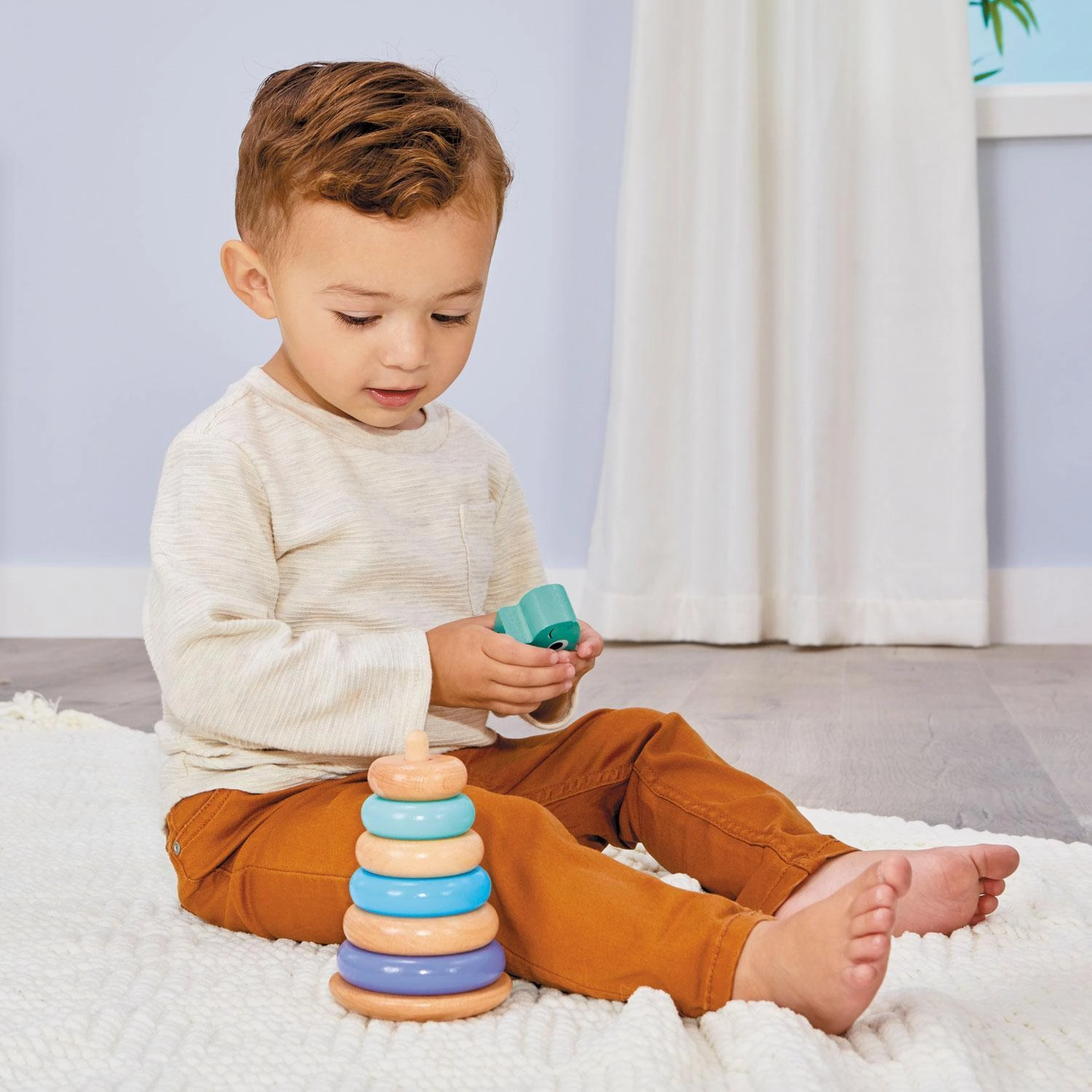 Little Tikes - Wooden Critters Shape Stacker - Dino