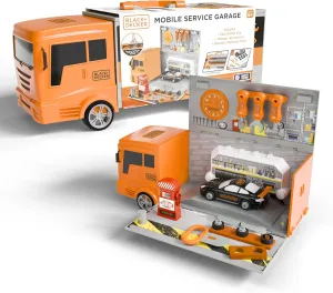 Lollipop Mobile Service Garage Truck Toy with Flip-Open Storage - Take-A-Part Car, Realistic Tools, Garage Accessories Included - Great Toy for 6  Years