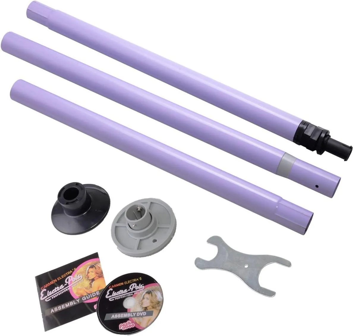 Lotus Analin Dance Pole Full Kit Portable Stripper Exercise Fitness Club Party Dancing Purple