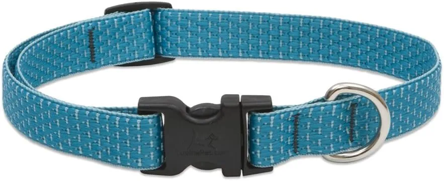 LupinePet Eco 3/4" Tropical Sea 13-22" Adjustable Collar for Medium and Larger Dogs
