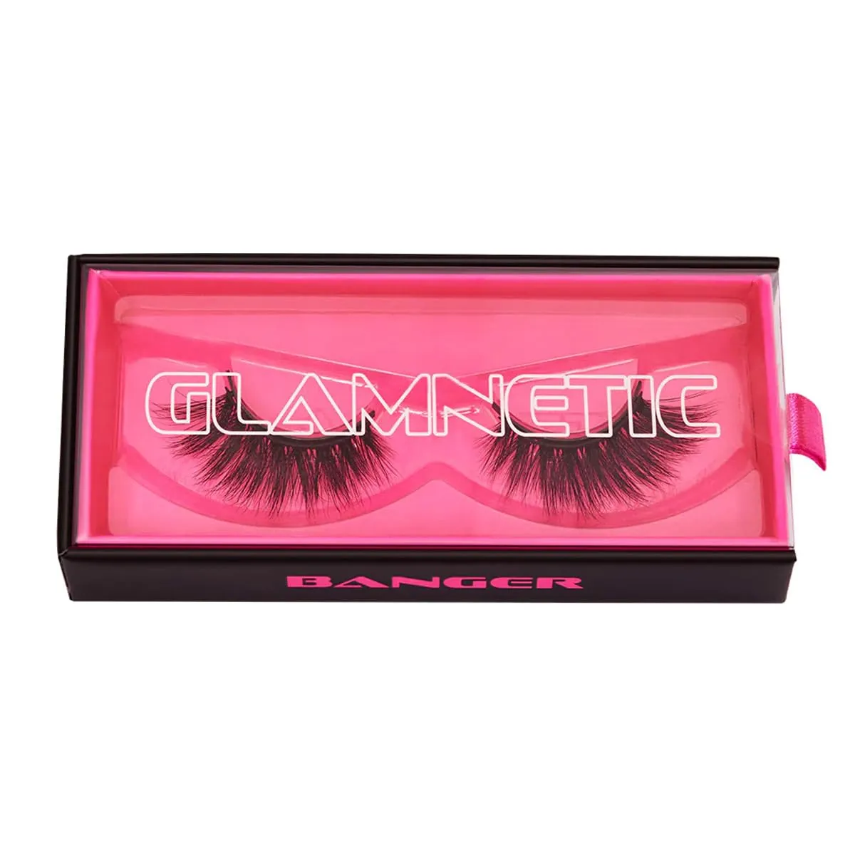 Magnetic Eyelashes – Banger | Artificial Magnetic Lashes, Made with Synthetic Faux Mink Fiber, Comfortable and Natural Lash Extention Look, Reusable Up To 60 Times, Long Wispy 8mm-16mm, 1 Pair