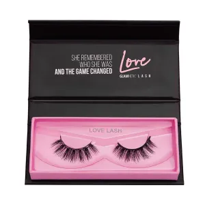 Magnetic Eyelashes – Love Lash | Artificial Magnetic Lashes, Made with Synthetic Faux Mink Fiber, Comfortable and Natural Lash Extention Look, Reusable Up To 60 Times, Long Wispy 13mm-15mm, 1 Pair