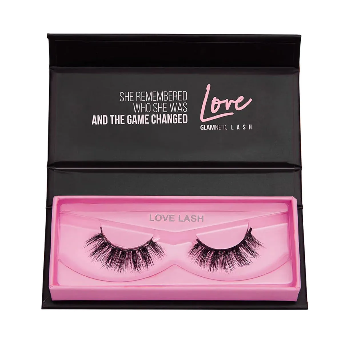Magnetic Eyelashes – Love Lash | Artificial Magnetic Lashes, Made with Synthetic Faux Mink Fiber, Comfortable and Natural Lash Extention Look, Reusable Up To 60 Times, Long Wispy 13mm-15mm, 1 Pair