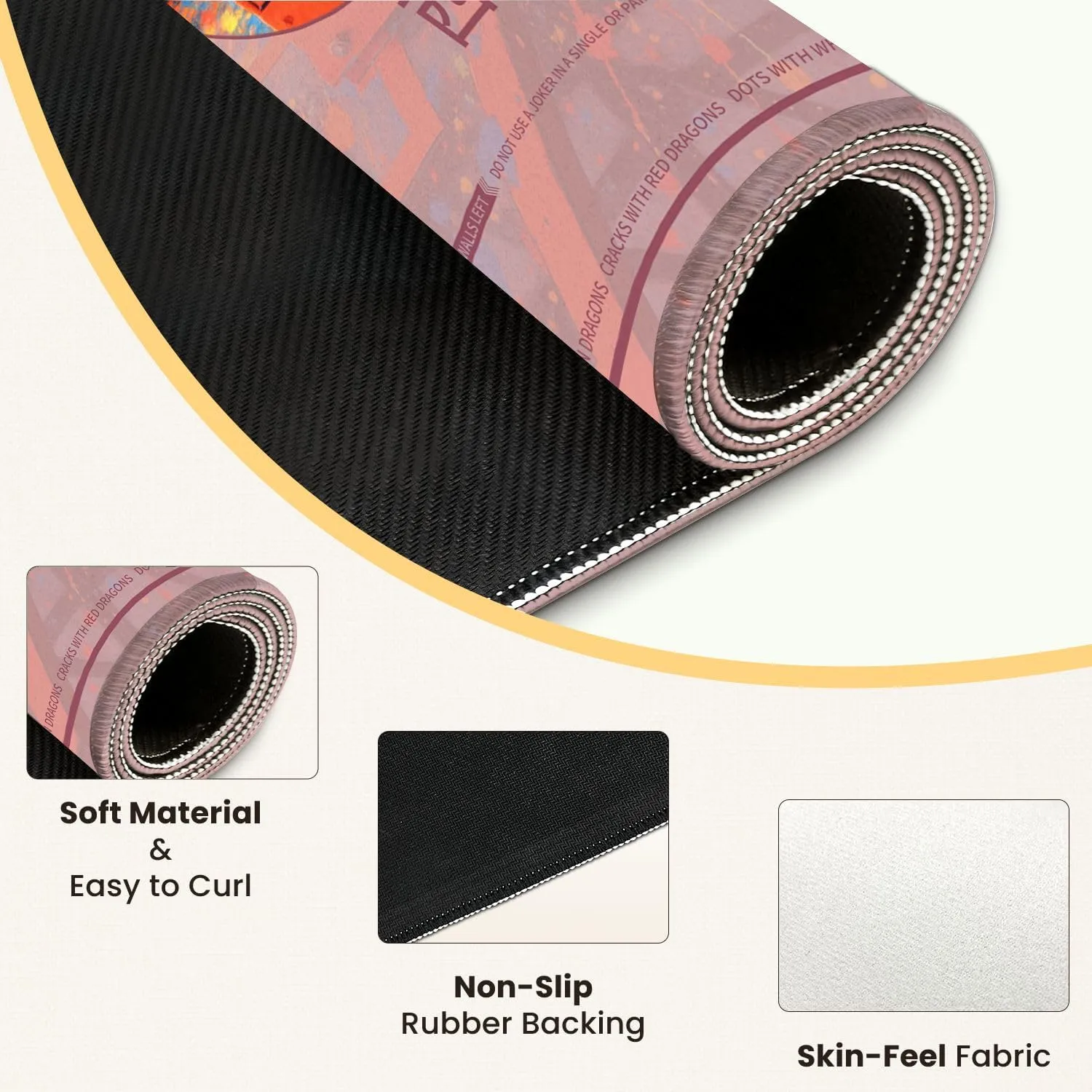Mahjong Mat for Table Graffiti Basketball Street Pop Inspirational Sports Hoop Paint 31.5" x 31.5" Non-Slip Noise-Reducing Game Mat Premium Mahjong Accessories for Poker Dominoes Board Games