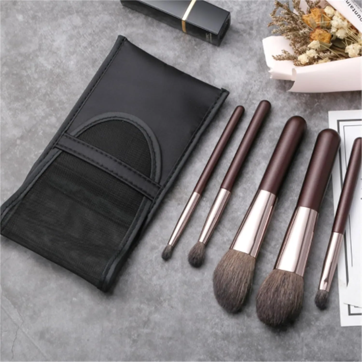 Make Up Brushes Set Makeup Brush Set 5 Pieces Suitable for Foundation Blending Blush Eyeshadow Brush Makeup Tools Set