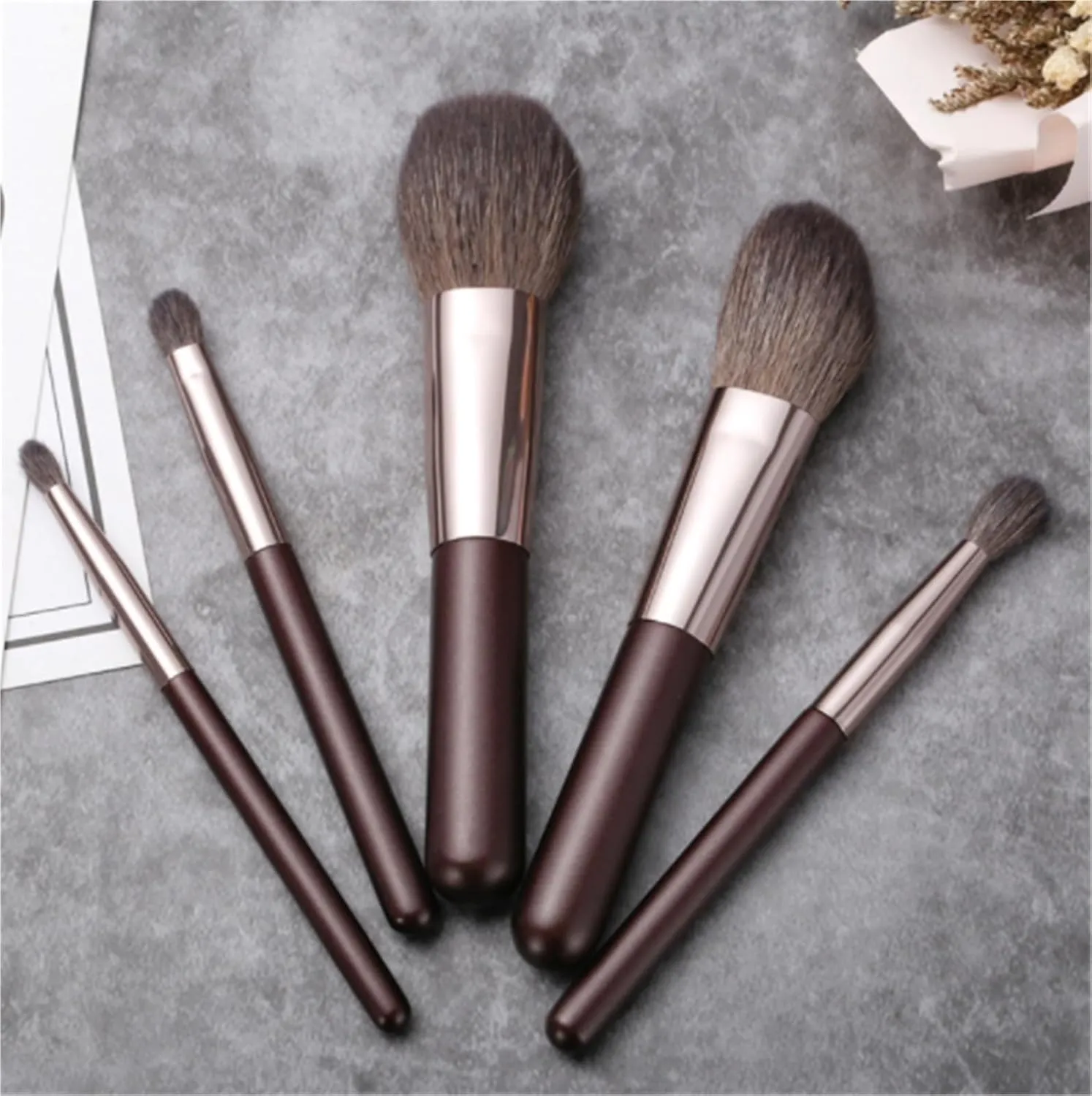 Make Up Brushes Set Makeup Brush Set 5 Pieces Suitable for Foundation Blending Blush Eyeshadow Brush Makeup Tools Set