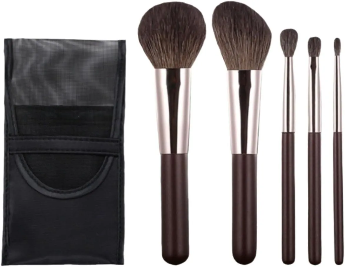 Make Up Brushes Set Makeup Brush Set 5 Pieces Suitable for Foundation Blending Blush Eyeshadow Brush Makeup Tools Set
