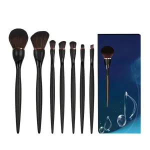 Makeup Brushes 7 Pcs Set, Professional Makeup Kit,Make up Brush Foundation Brush Eyebrow Eyeshadow Brush Contour Blush Concealer Powder Brush (Black)