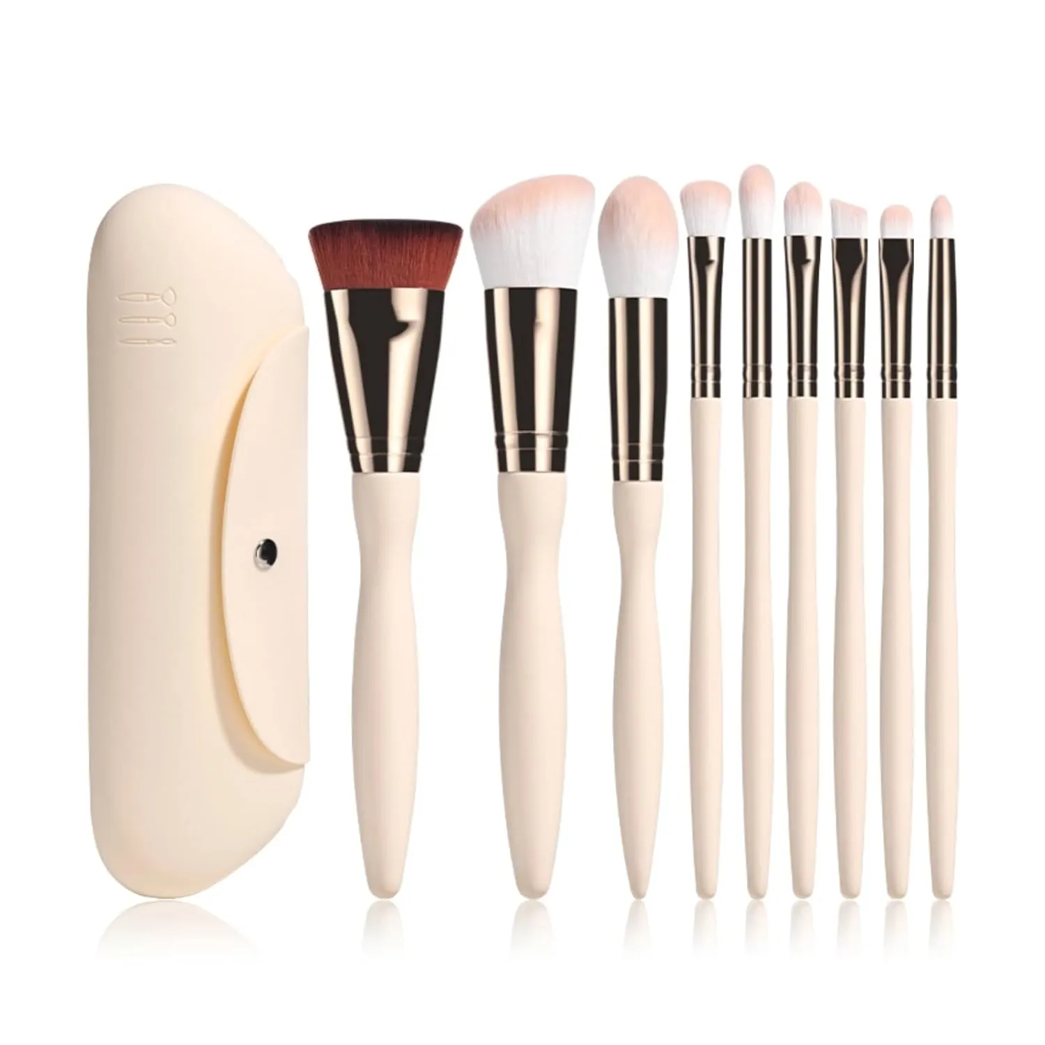 Makeup Brushes 9 Pcs Set, Professional Makeup Kit,Make up Brush Foundation Brush Eyebrow Eyeshadow Brush Contour Blush Concealer Powder Brush with Case (9 Pcs with case)