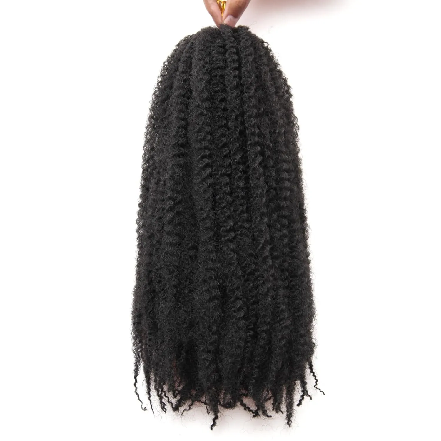 Marley Twist Braiding Hair 18 Inch Marley Twist Hair 8 Packs Cuban Twist Hair Afro Kinky Crochet Hair Synthetic Marley Hair Extensions (18 Inch(Pack of 8),1B)