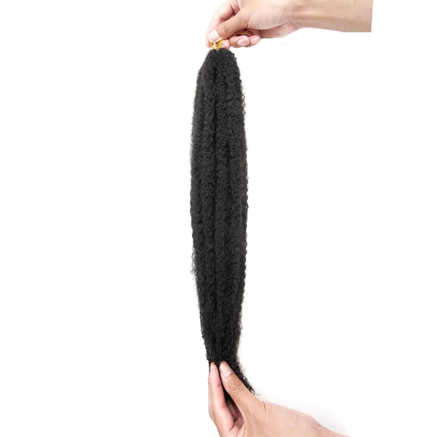 Marley Twist Braiding Hair 18 Inch Marley Twist Hair 8 Packs Cuban Twist Hair Afro Kinky Crochet Hair Synthetic Marley Hair Extensions (18 Inch(Pack of 8),1B)