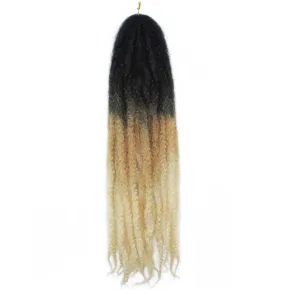 Marley Twist Braiding Hair 24 Inch Long Cuban Twist Hair 8 Packs Afro Kinky Curly Twist Crochet Hair Synthetic Hair Extensions (24 Inch 8packs, 1b/27/613)