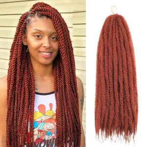 Marley Twist Braiding Hair 24 Inch Marley Twist Hair Cuban Twist Hair 8 Packs Afro Kinky Curly Twist Crochet Hair Synthetic Marley Hair Extensions (24 Inch 8packs, #350)