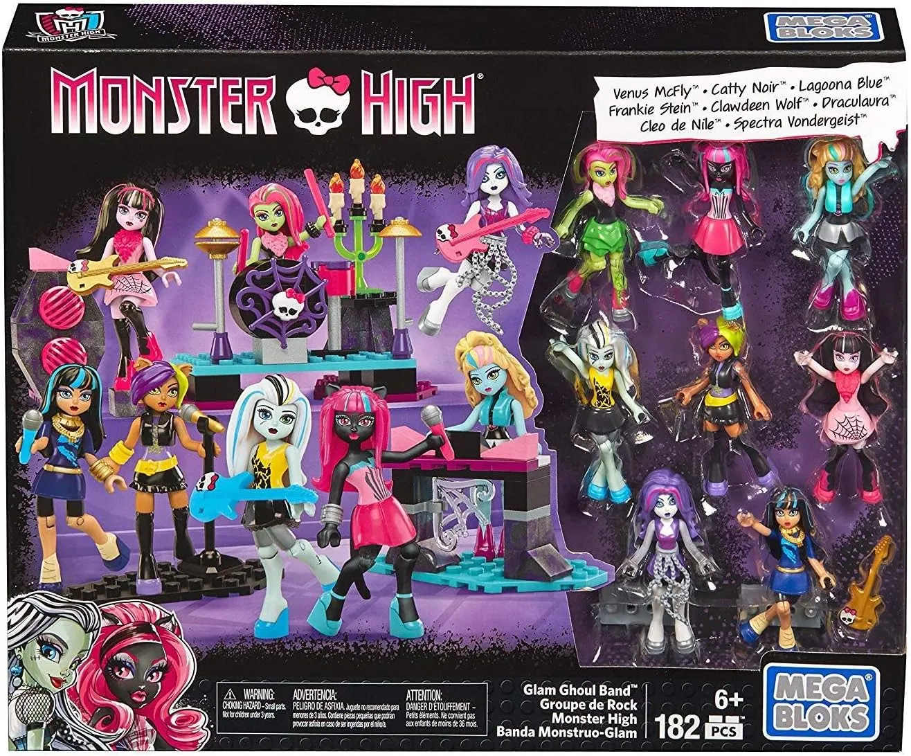 Mega Bloks Monster High Glam Ghoul Band Building Kit