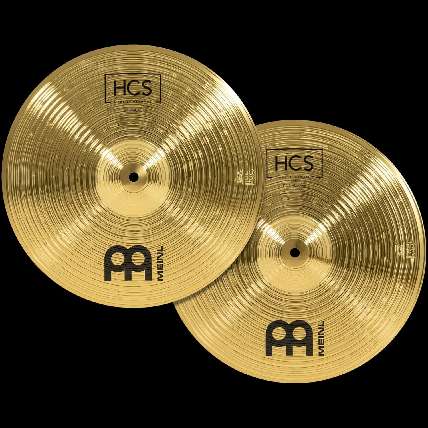 Meinl Cymbal Set Box Pack with 14” Hihats, 20” Ride, 16” Crash, Plus a FREE 10” Splash – HCS Traditional Finish Brass – Made In Germany, 2-YEAR WARRANTY (HCS141620 10)
