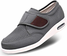 MEJORMEN Men's Edema Diabetic Shoes Adjustable Wide Width Outdoor Walking Sneakers Orthopedic Lightweight Comfy Casual Slippers for Elderly Swollen Feet Arthritis Recovery