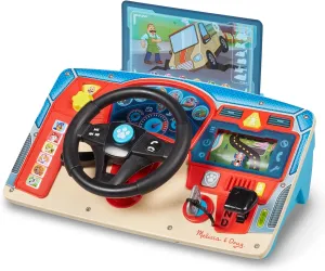 Melissa & Doug PAW Patrol Rescue Mission Wooden Dashboard - Activity Board, Toddler Sensory Toys, Pretend Play Driving Toy For Kids Ages 3 