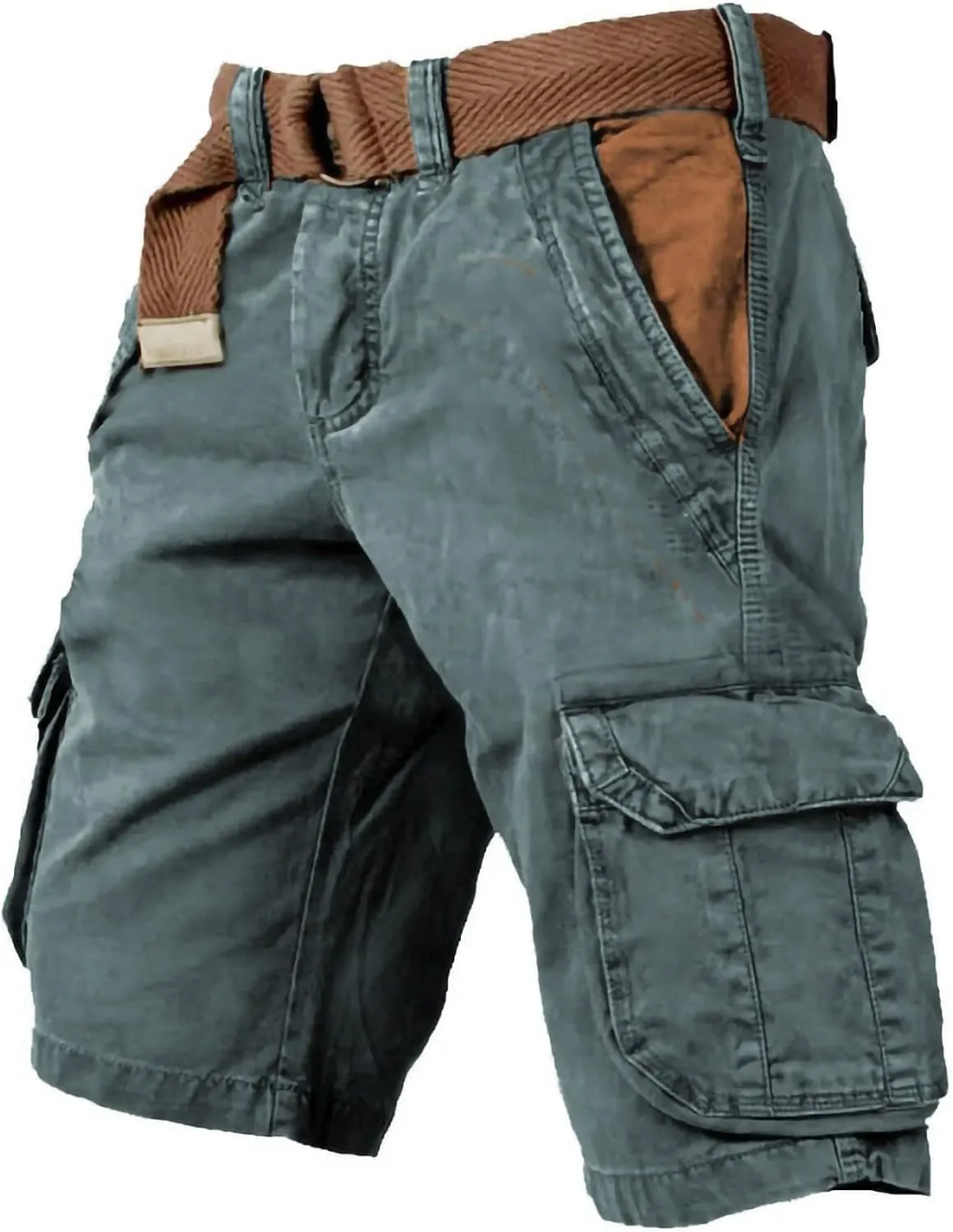 Men Cargo Shorts Plus Size Casual Shorts Soft Summer Workout Running Active Short Pants Trendy Exercise Clothes