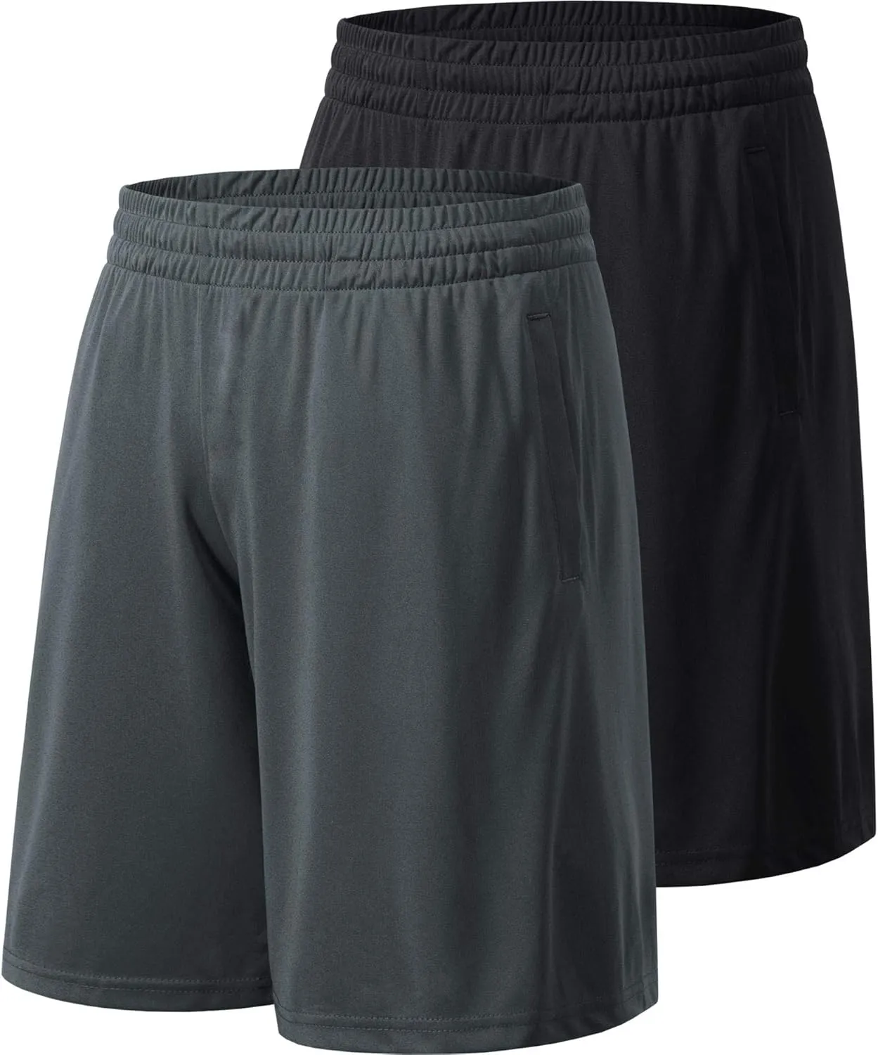 Men's Athletic Shorts with Pockets and Elastic Waistband Quick Dry Activewear Workout Shorts for Men