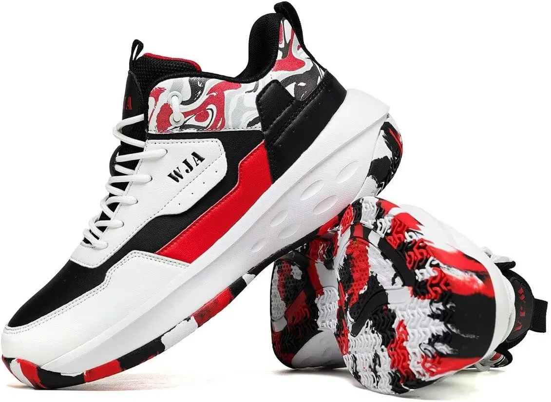 Men's Basketball Shoes Lightweight and Breathable Running Shoes Anti-Slip Outdoor Sports Shoes