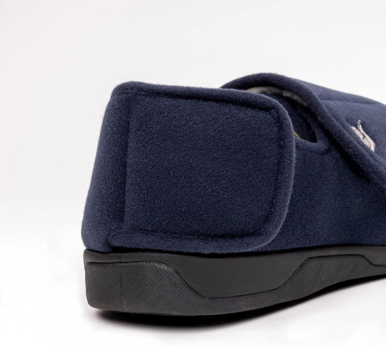 Men's Memory Foam Diabetic Slippers with Adjustable Closure, Extra Wide Comfy Warm Plush Fleece Arthritis Edema Swollen Diabetic House Shoes Machine Washable with Anti Slip Sole
