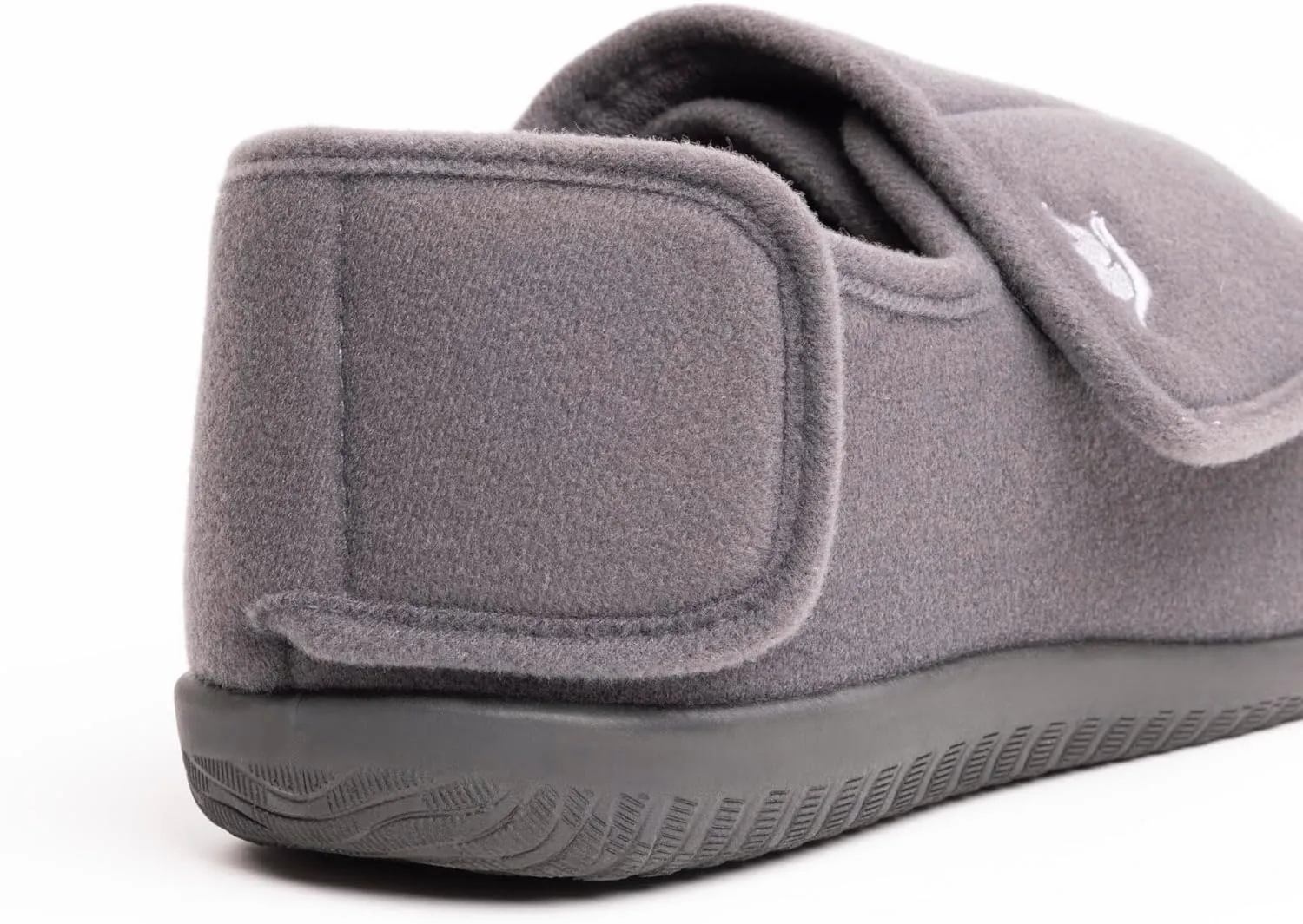 Men's Memory Foam Diabetic Slippers with Adjustable Closure, Extra Wide Comfy Warm Plush Fleece Arthritis Edema Swollen Diabetic House Shoes Machine Washable with Anti Slip Sole