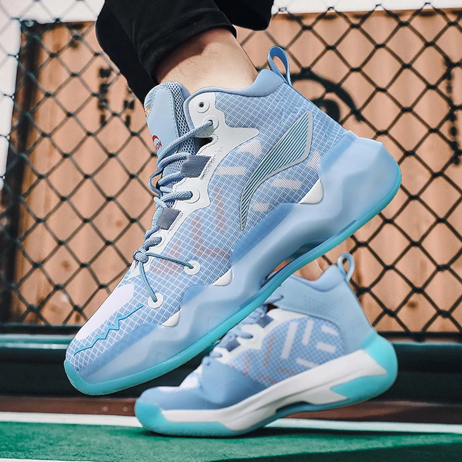 Men's Mesh Basketball Shoes,High Top Basketball Shoes for Men,Women's Breathable Running Shoes for Men,Comfortable Soft Anti-slip Wear-resistant Basketball Sneakers for Men,Combat Basketball Shoes