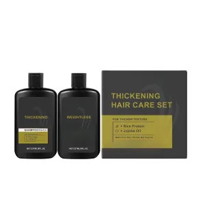 Men's plump hair care set improves dryness frizz refreshing and fluffy shampoo and conditioner