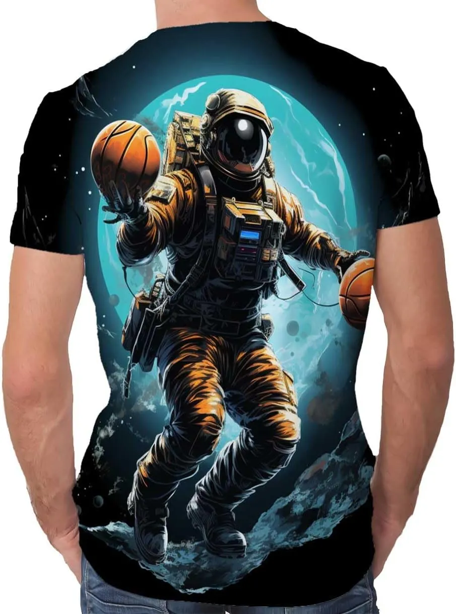 Men's Tees-Soft Fitted Cool Design Graphic T Shirt