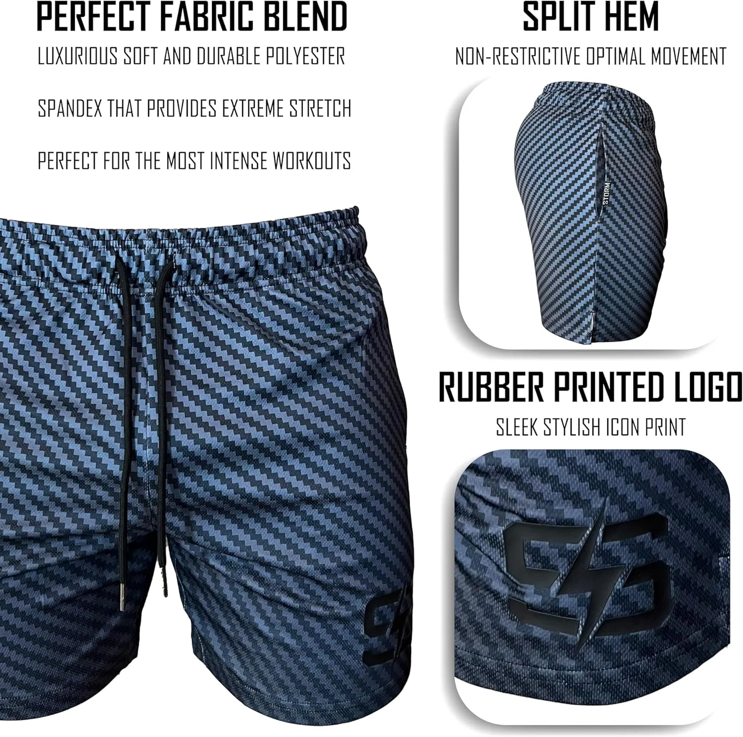 Mesh Shorts - Premium Double Layer Mesh - Designed for Professional Athletes - Silky Soft & Stretchy Fabric