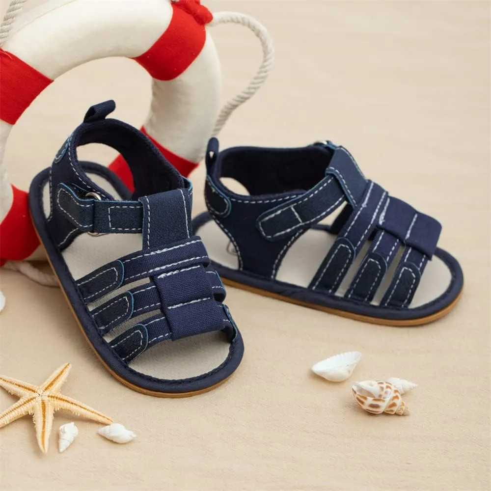 Miamooi Infant Baby Boys Girls Summer Beach Sandals Non Slip Soft Rubber Sole Toddler Outdoor Closed-Toe First Walker Shoes