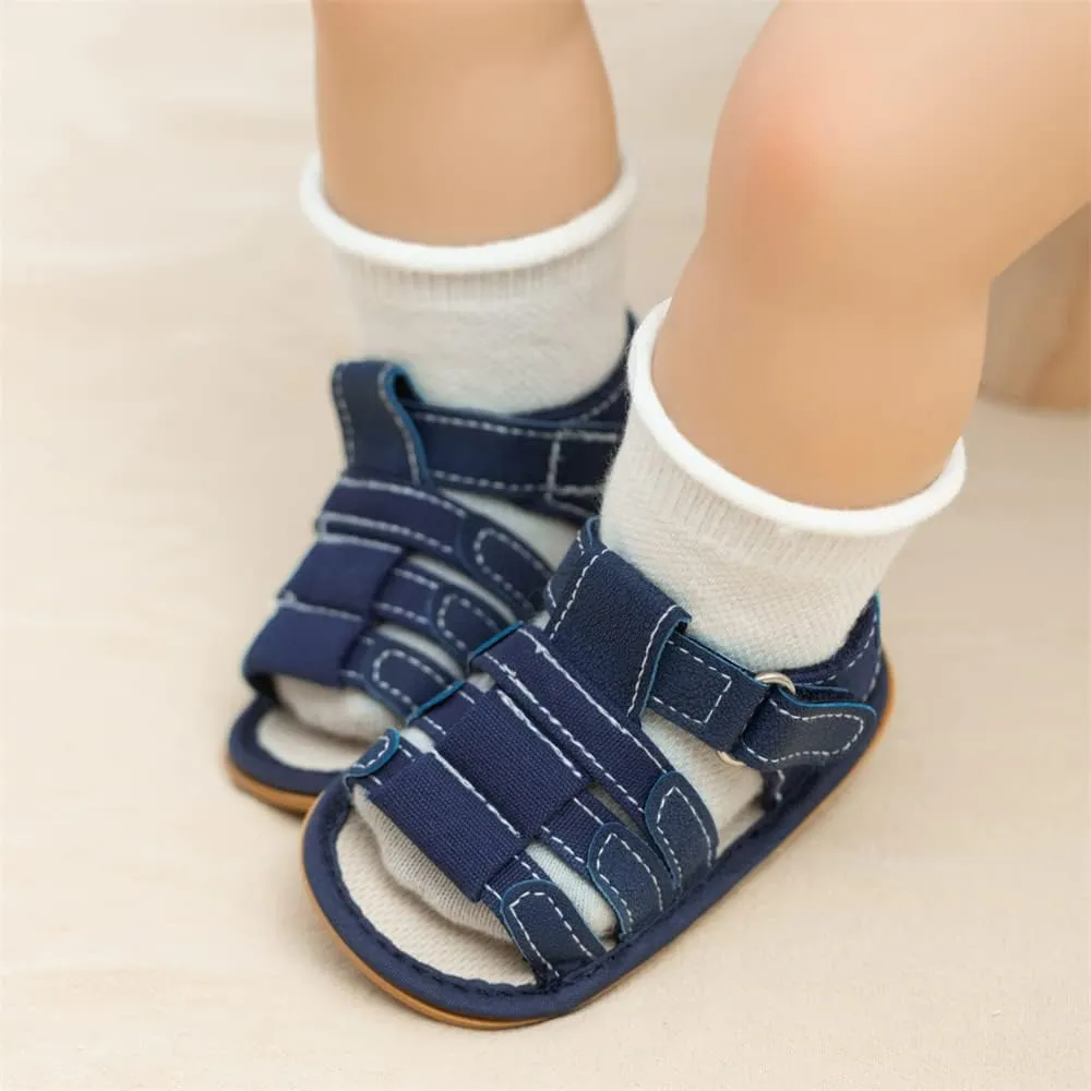 Miamooi Infant Baby Boys Girls Summer Beach Sandals Non Slip Soft Rubber Sole Toddler Outdoor Closed-Toe First Walker Shoes