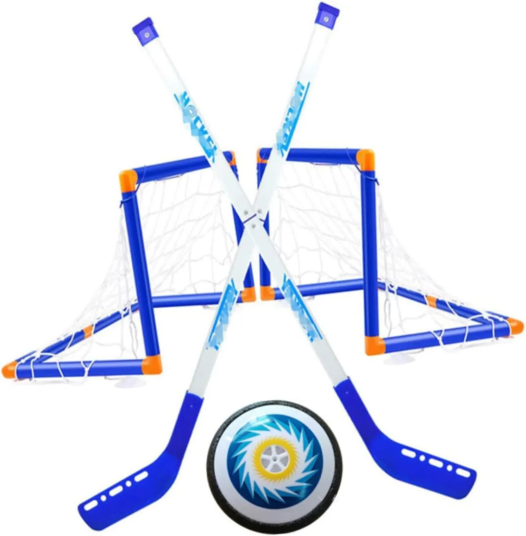 Mikikit Interactive Electric Ice Hockey Game Toy Suspended Ice Ball Set Sports Equipment for Boys and Girls