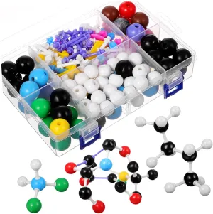 Milisten 1 Set Molecular Model Kit for Organic Chemistry Comprehensive Chemistry Teaching Tool with Interactive Element Models for Classroom Learning and Demonstration
