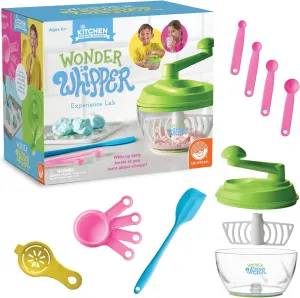MindWare Kitchen Science Academy Wonder Whipper - Fun and Educational Cooking Set for Kids Ages 6 & Up - Crank Mixer and Kid-Friendly Kitchen Tools - Hands-On Learning Experience