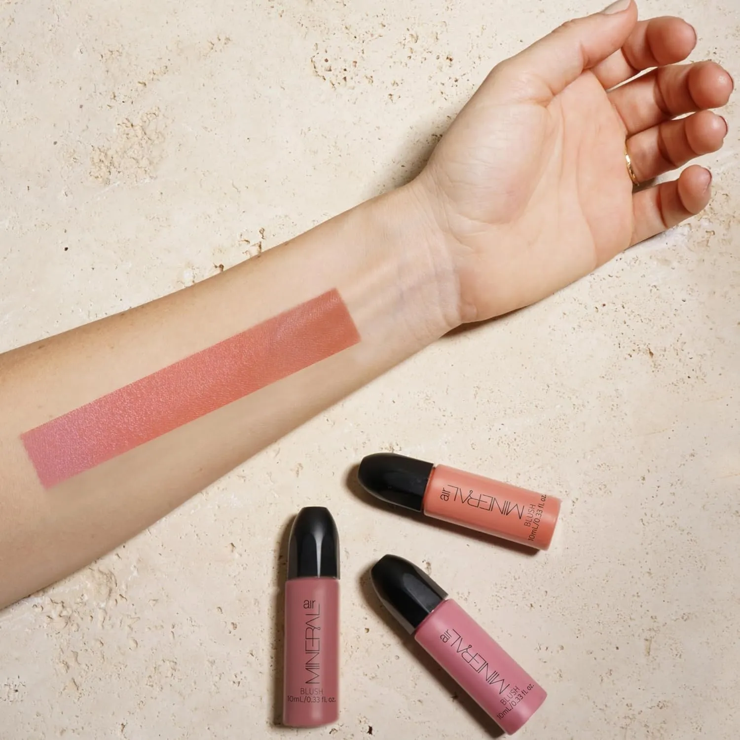 Mineral Air Complexion and Blush Kit | Flawless Mineral Foundation & Blush Application (Bisque)