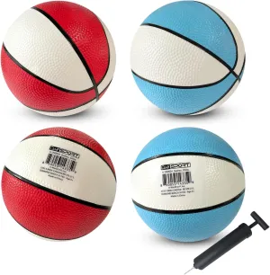 Mini Basketball - 7 Inch, Mini Hoop Outdoor Basketball Set & Indoor, for Small Basketball Hoops & Pool Basketball Parties - 4 Pack