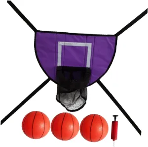 Mini Basketball Hoop for Trampoline with Enclosure Children Basketball Hoop Breakaway Rim for Safe Dunking Basketball Frame