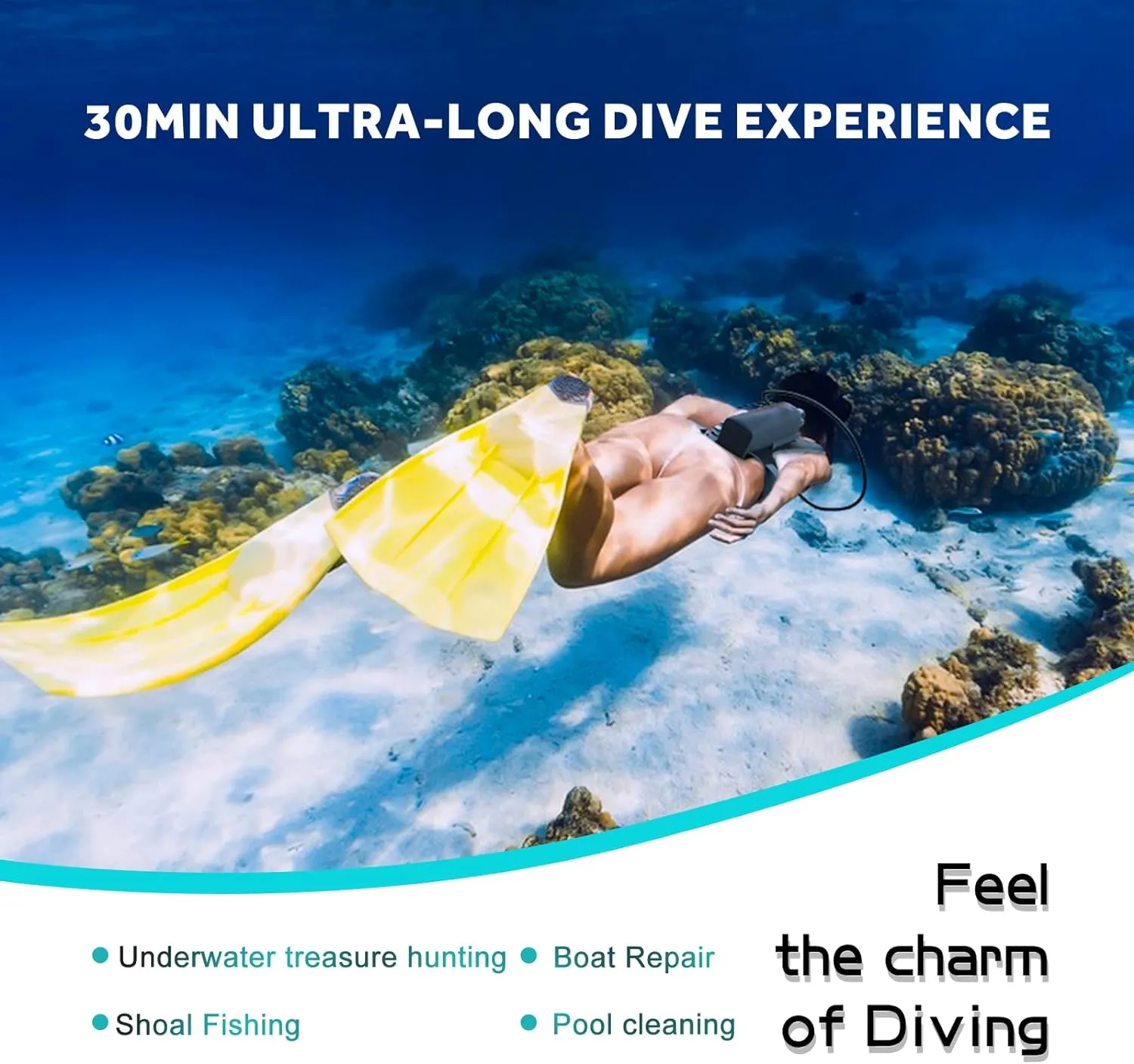 Mini Scuba Tank 1.9L Lung Tank for Adult Portable Scuba Diving Tank Dive Portable Lungs Kit for Underwater Entertainment, Emergency Rescue