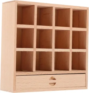 Miniature Dollhouse Cabinet Adorable Furniture Decor for Mini House Compact Storage Design for Craft Kits and Photo Props