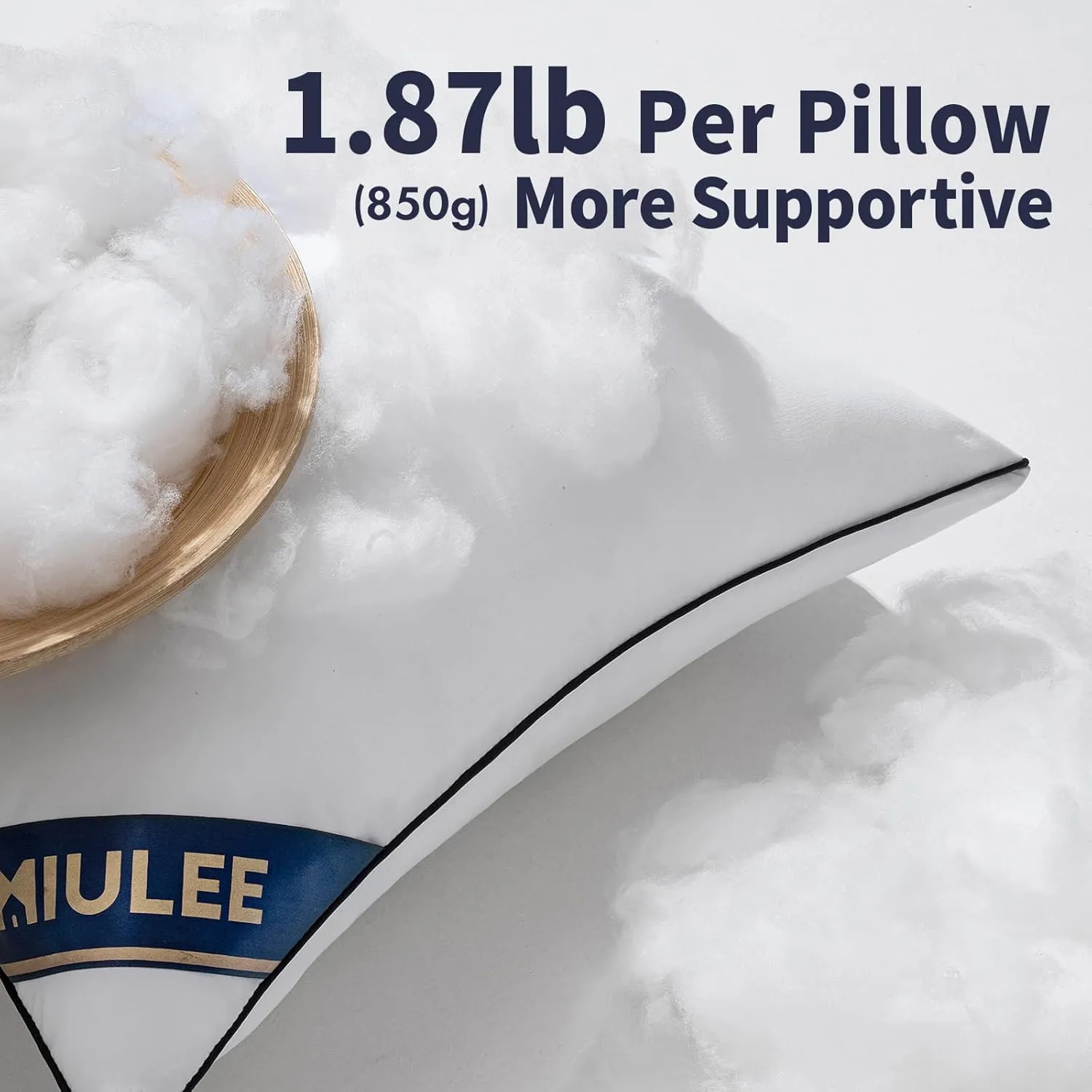 MIULEE 20x20 Pillow Inserts Set of 2 Throw Pillows 20 Inch Premium Down Alternative Pillow Inserts Decorative Pillow Stuffer for Sofa, Couch (20x20 inch, Set of 2)