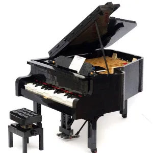 MOC  Compatible  Grand Piano Compatible with 21323 Model Bricks Set Electric Musical Instrument Building Blocks toys Kids