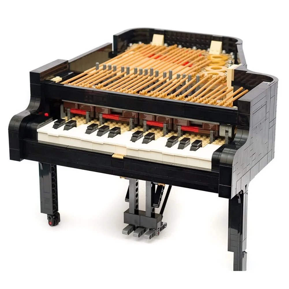 MOC  Compatible  Grand Piano Compatible with 21323 Model Bricks Set Electric Musical Instrument Building Blocks toys Kids
