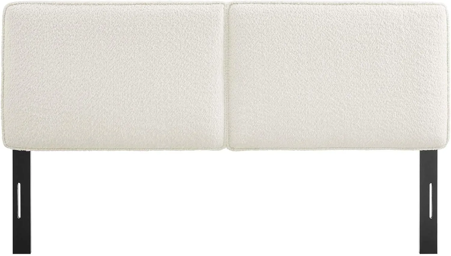 Modway Lindee Full Size Upholstered Headboard with Tan Vegan Leather - Modern Faux Leather Full Headboard with Height-Adjustable Mounting Positions - Padded Pillow Style
