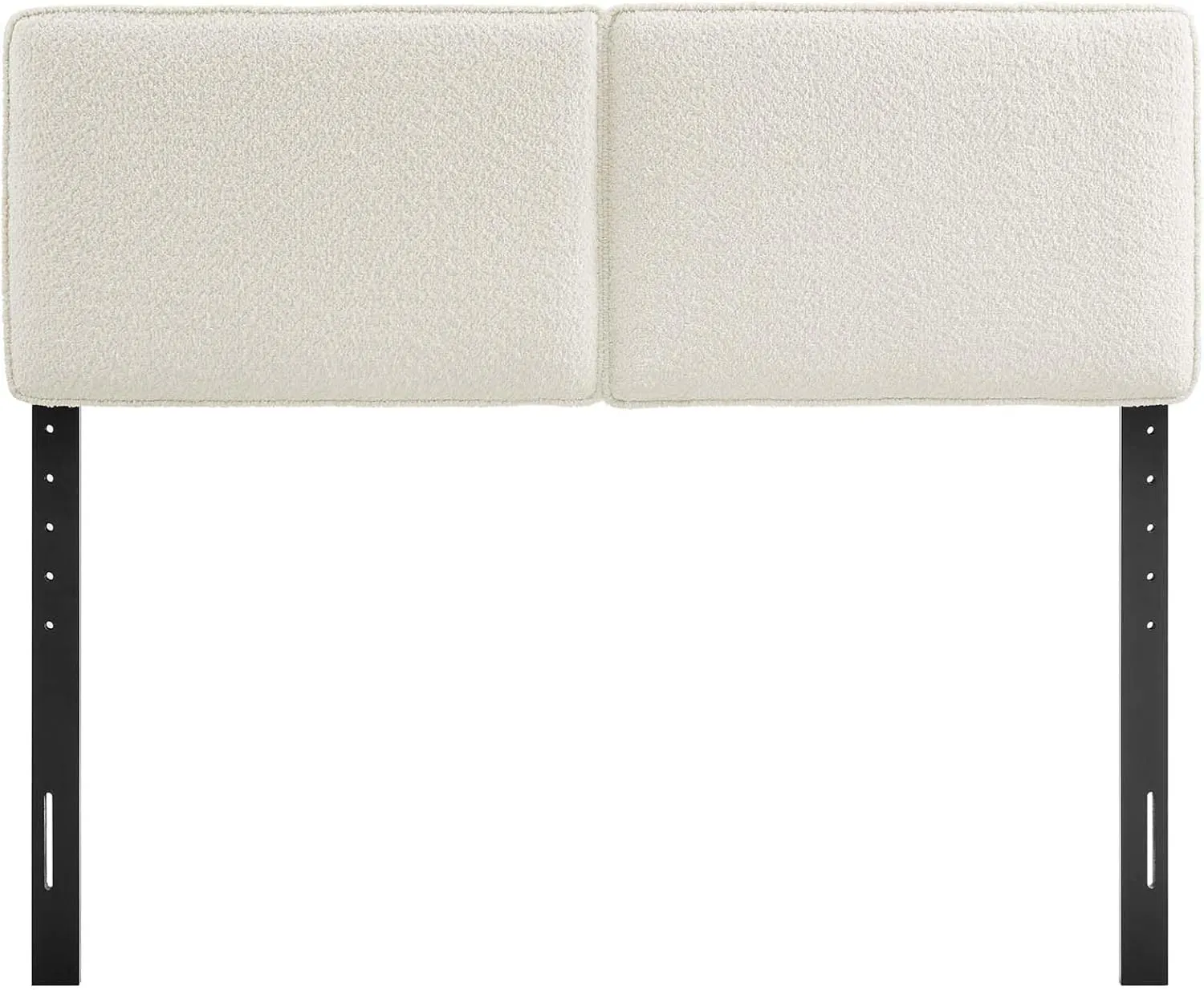Modway Lindee Full Size Upholstered Headboard with Tan Vegan Leather - Modern Faux Leather Full Headboard with Height-Adjustable Mounting Positions - Padded Pillow Style
