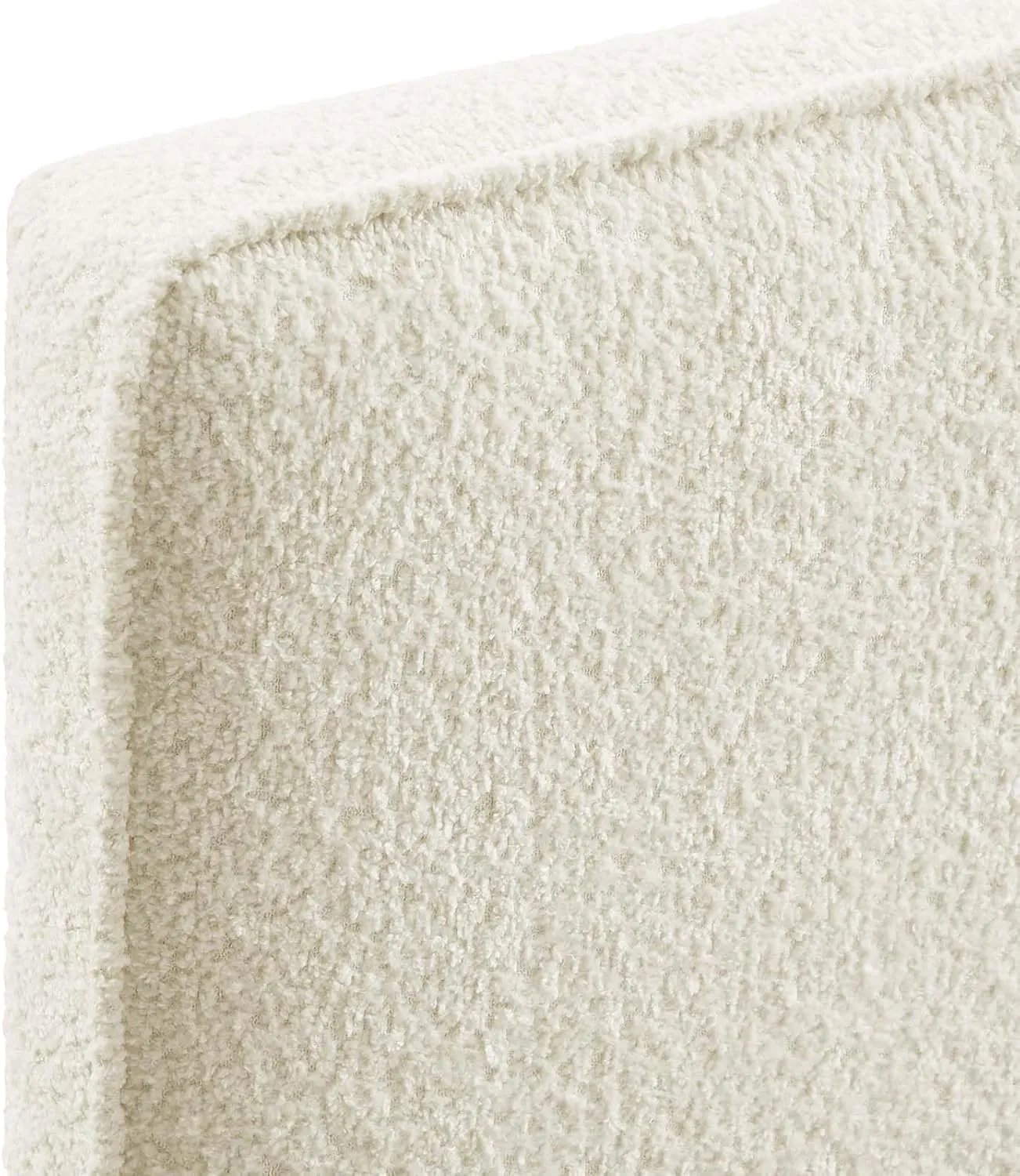 Modway Lindee Full Size Upholstered Headboard with Tan Vegan Leather - Modern Faux Leather Full Headboard with Height-Adjustable Mounting Positions - Padded Pillow Style
